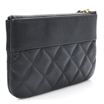 Chanel Caviar Quilted Small Vintage Mademoiselle Cosmetic Case Black 3 of 8