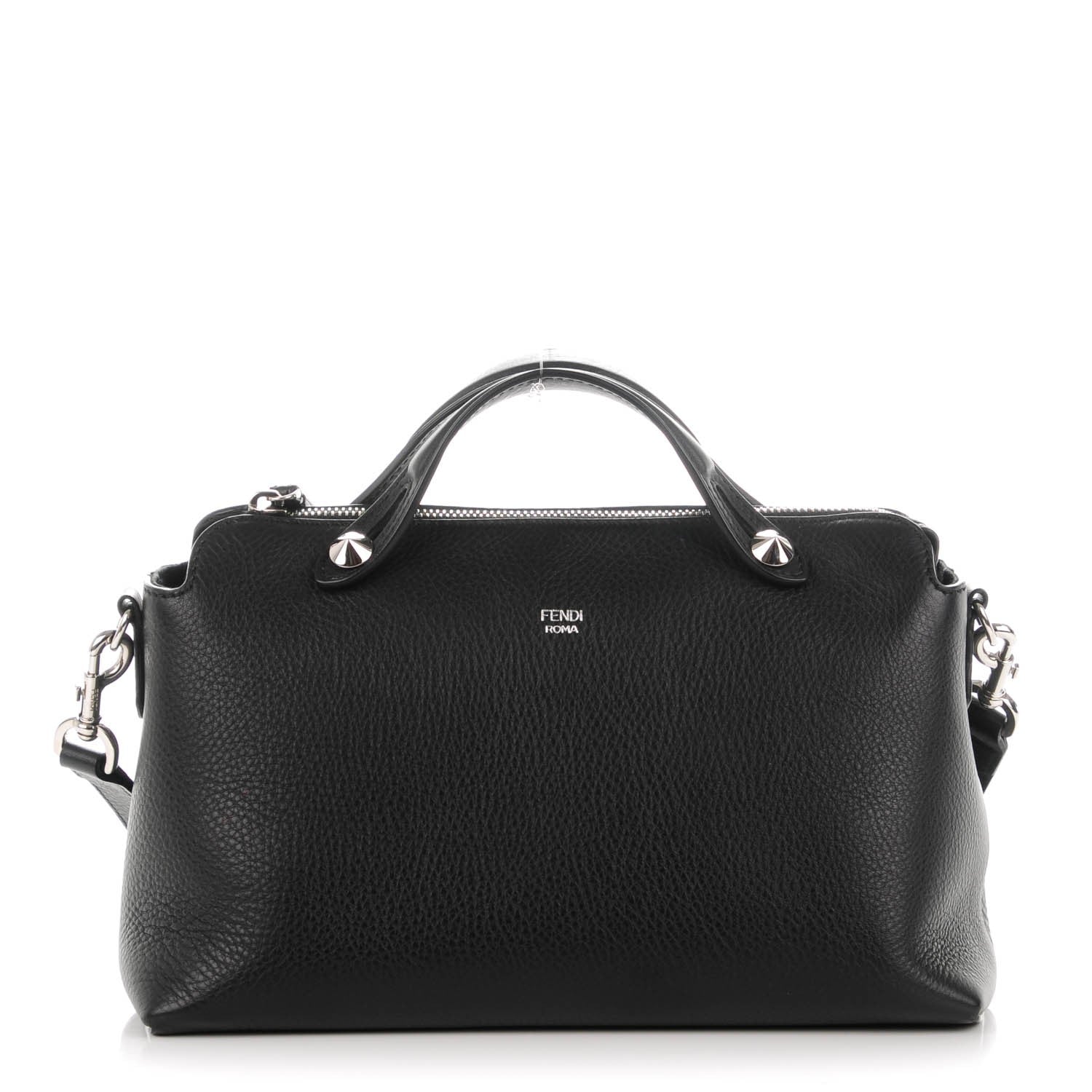 Fendi Vitello Dolce Medium By The Way Boston Bag Black 1 of 7