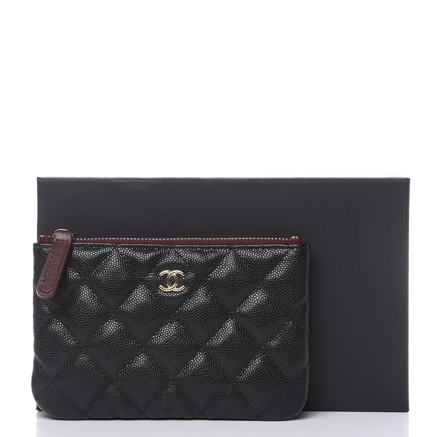 Chanel Caviar Quilted Small Cosmetic Case Black 8 of 8