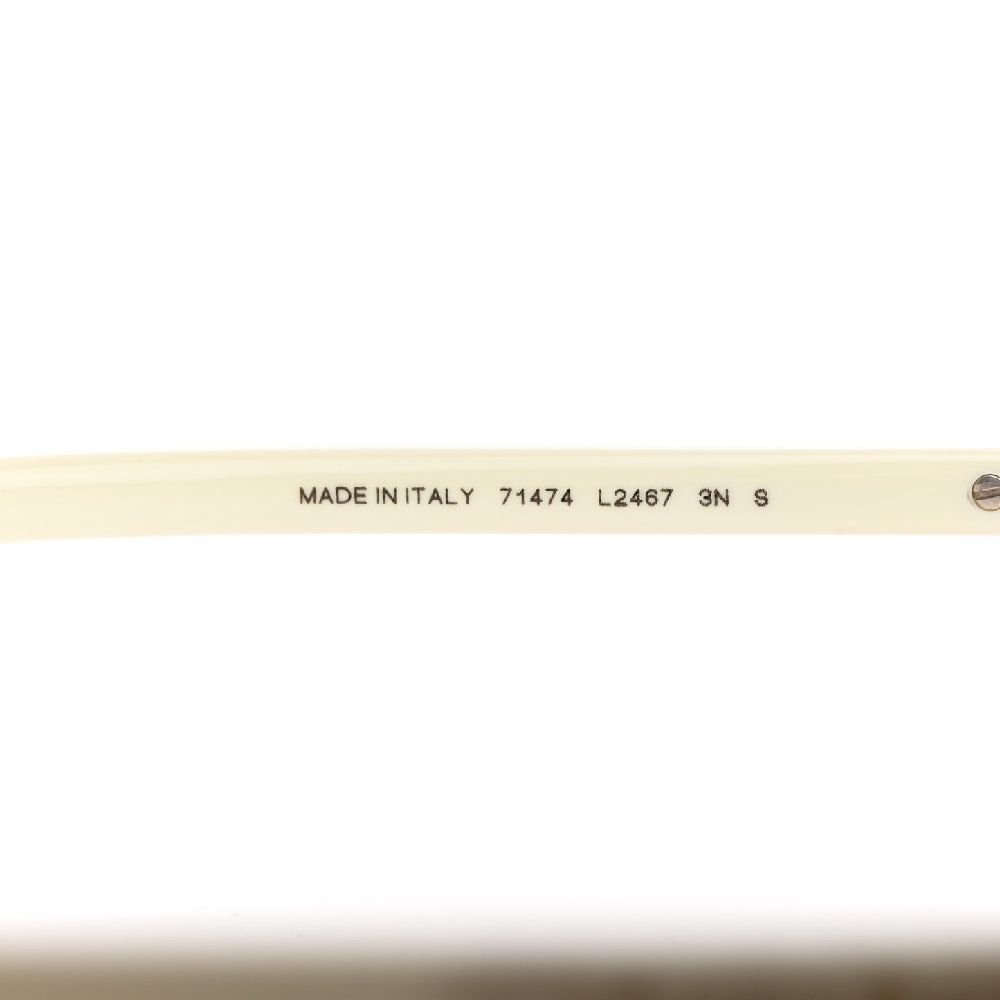 Acetate Shield Sunglasses 71474 Silver White