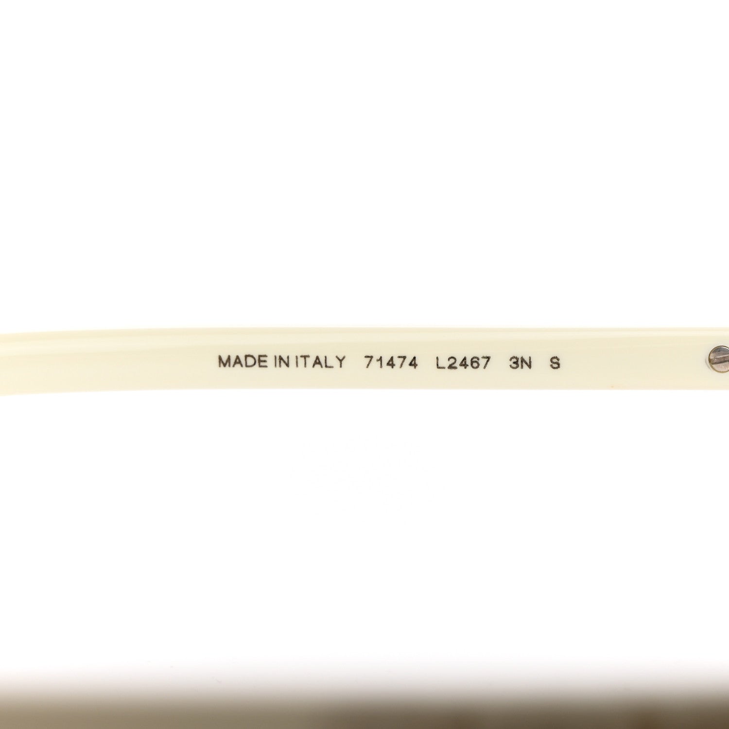 Chanel Acetate Shield Sunglasses 71474 Silver White 5 of 8