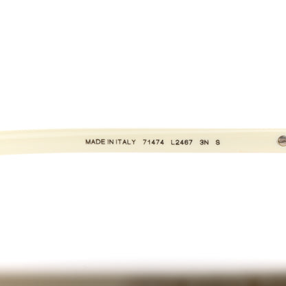 Chanel Acetate Shield Sunglasses 71474 Silver White 5 of 8