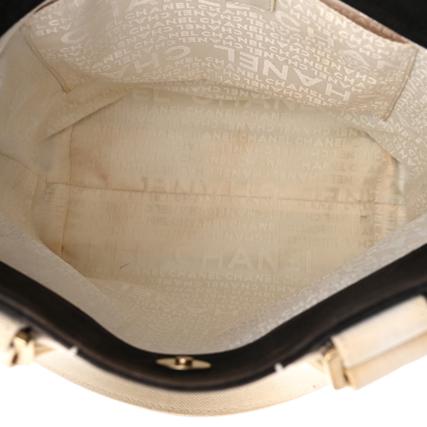 Chanel Canvas Square Stitched CC Small Tote Bag Black 5 of 19