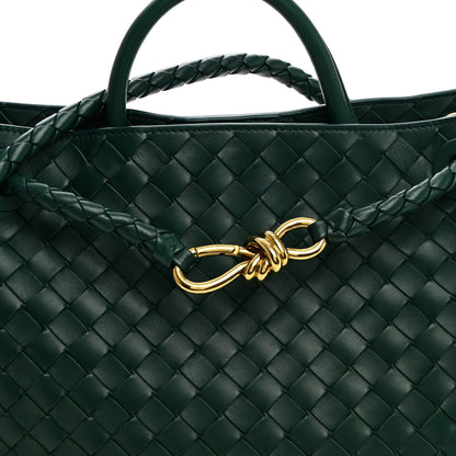 Bottega Veneta Nappa Intrecciato Medium Andiamo Shoulder Bag Emerald Green 7 of 9