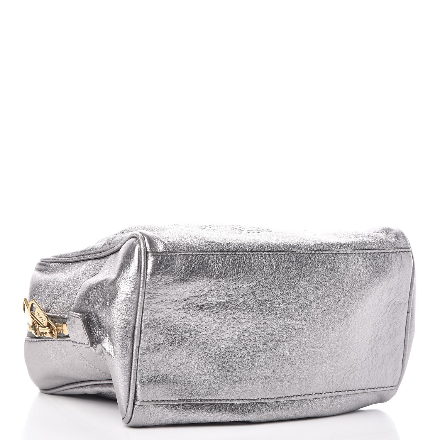 Saint Laurent Metallic Calfskin Y-Mail Mini Bag Silver 4 of 11