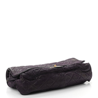 Chanel Iridescent Calfskin Quilted Large Shiva Flap Purple 4 of 11