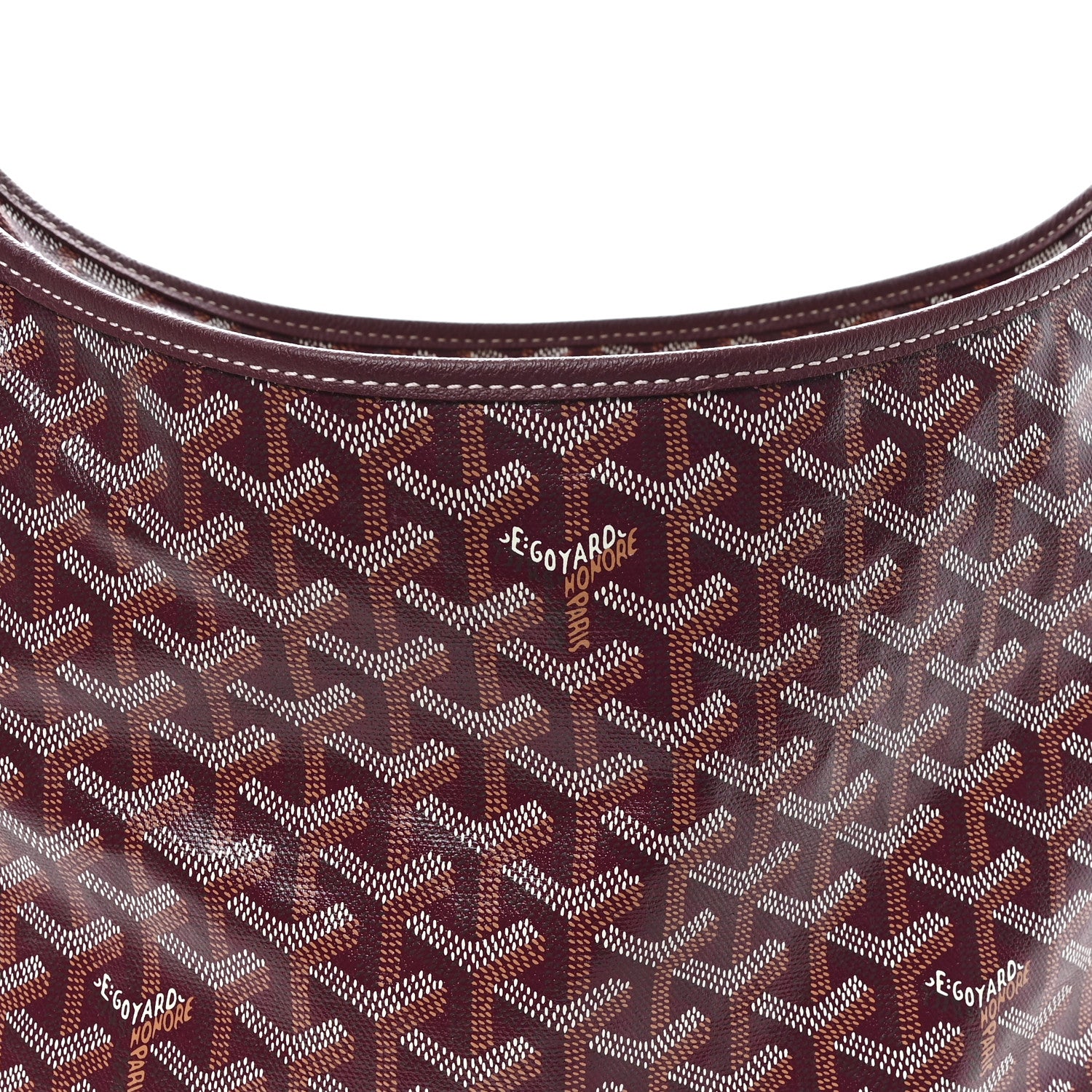 Goyard Goyardine Boheme Hobo Burgundy 9 of 11