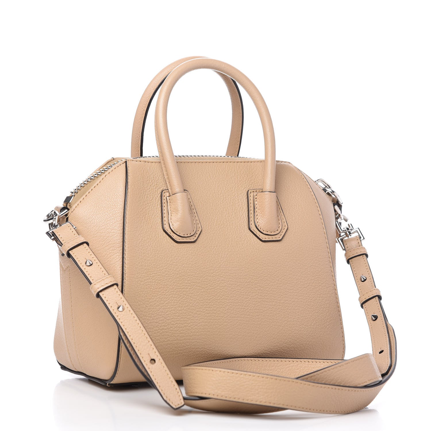 Givenchy Sugar Goatskin Mini Antigona Beige Camel 3 of 10