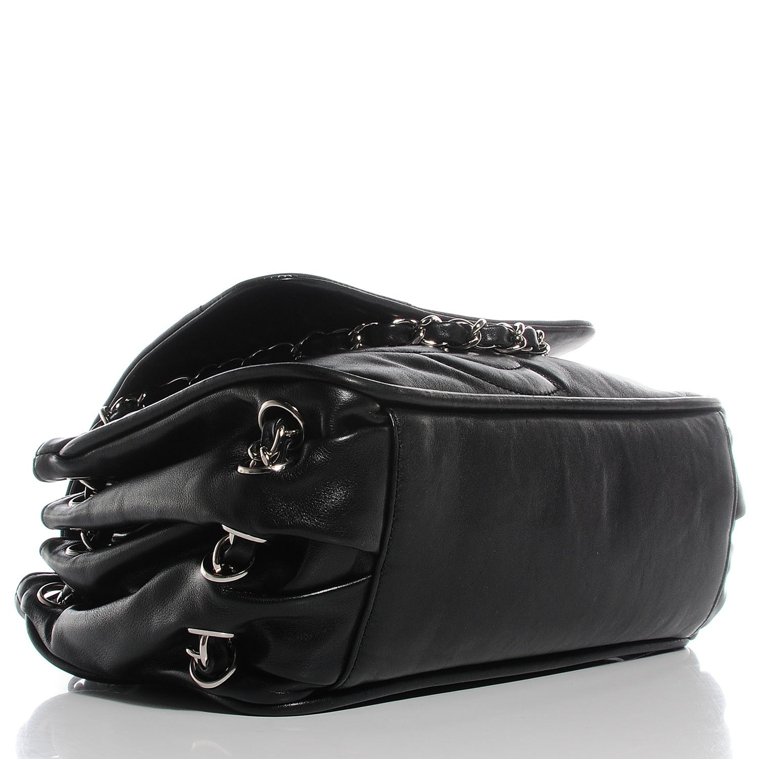 Chanel Calfskin Diagonal Ligne Flap Black 4 of 8