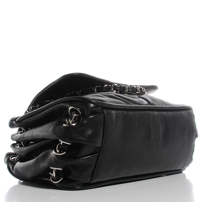 Chanel Calfskin Diagonal Ligne Flap Black 4 of 8
