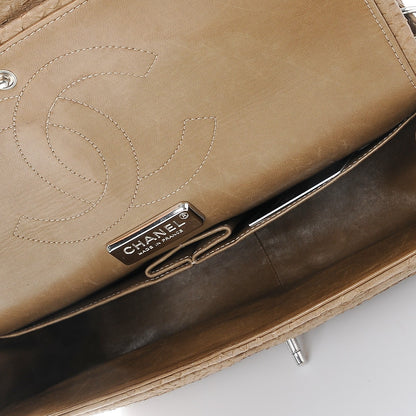 Chanel Python Jumbo Double Flap Beige 6 of 15