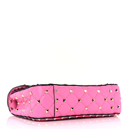 Valentino Garavani Nappa Small Rockstud Spike Shoulder Bag Feminine Pink 3 of 7