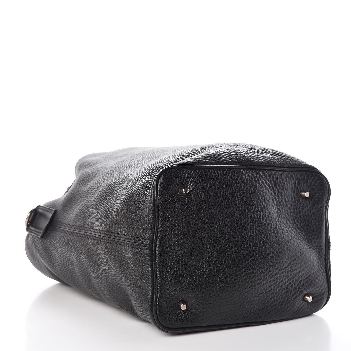 Grainy Calfskin Medium Susanna Hobo Black