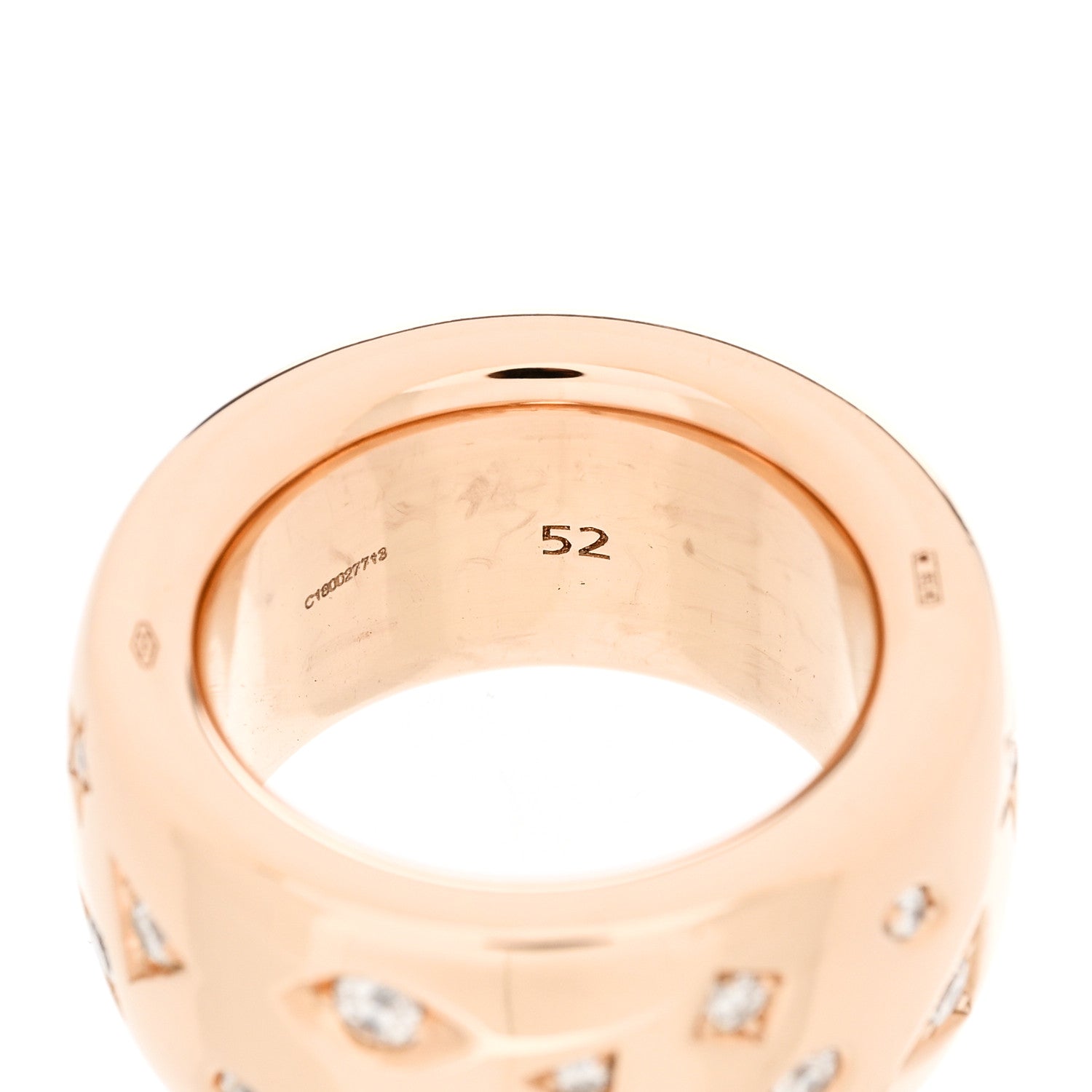 Pomellato 18K Rose Gold Diamond Maxi Iconica Band Ring 52 6 5 of 6