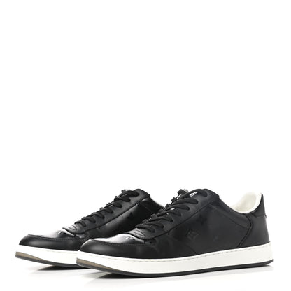 Louis Vuitton Calfskin Monogram Mens Rivoli Sneakers 9.5 Black 3 of 7