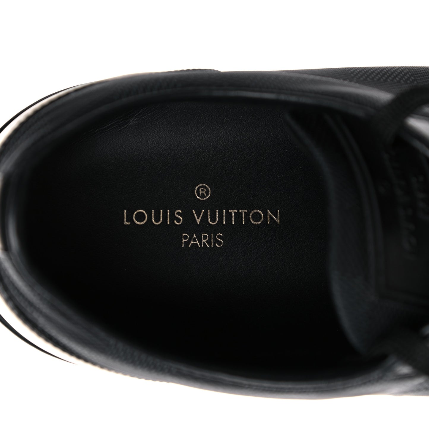 Calfskin Nylon Damier Offshore Sneakers 8 Black