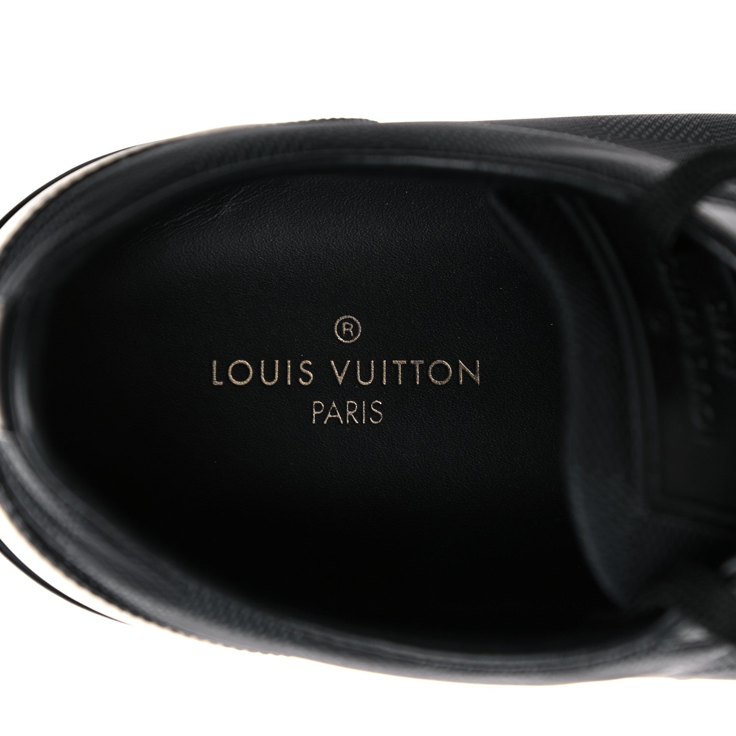 Louis Vuitton Calfskin Nylon Damier Offshore Sneakers 8 Black 8 of 13