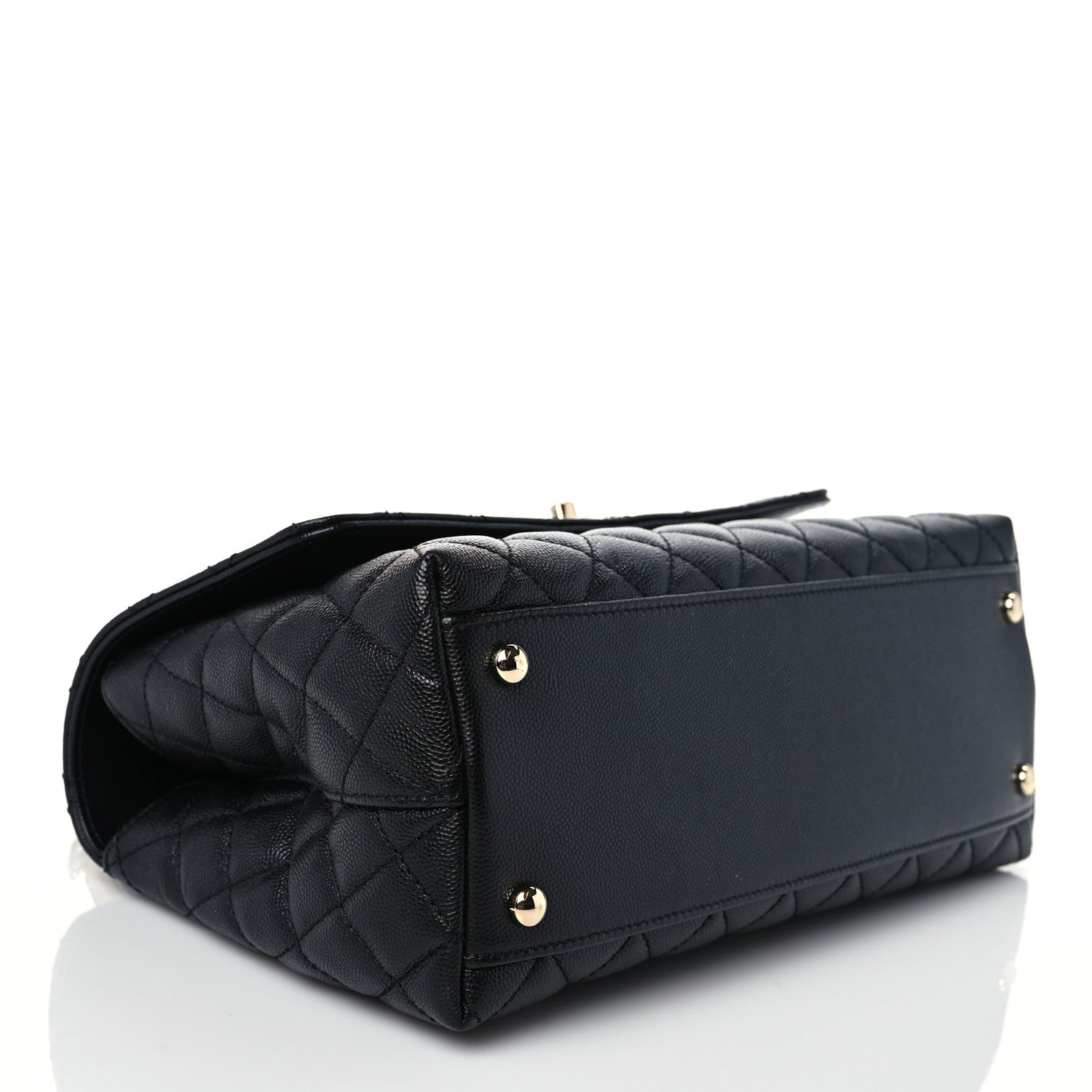 Chanel Caviar Quilted Small Coco Handle Flap Black 4 of 9