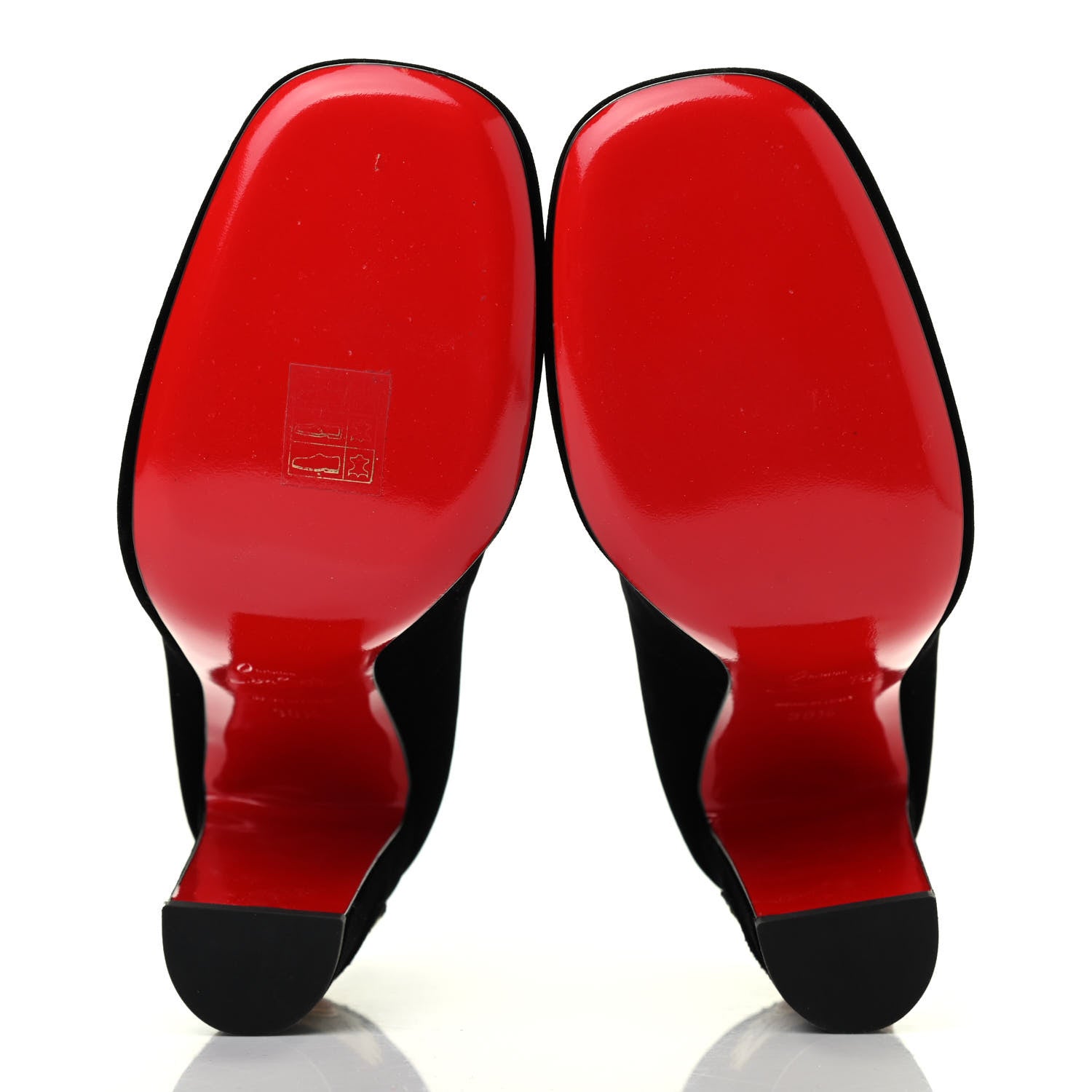 Christian Louboutin Velvet Cadrilla Corazon 100 Pumps 38.5 Black 5 of 7