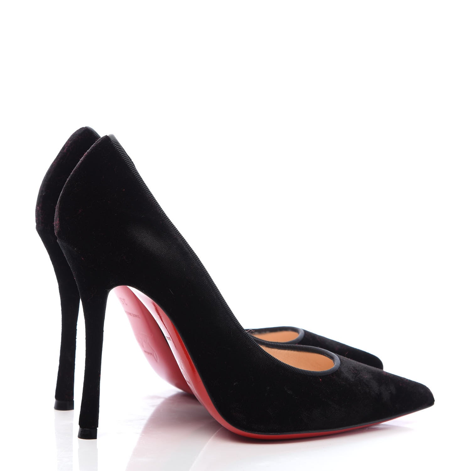 Christian Louboutin Veau Velours Decoltish 100 Pumps 35 Black 4 of 8