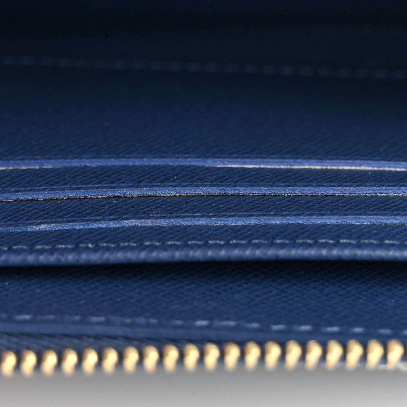Monogram Denim Zippy Wallet NM Blue