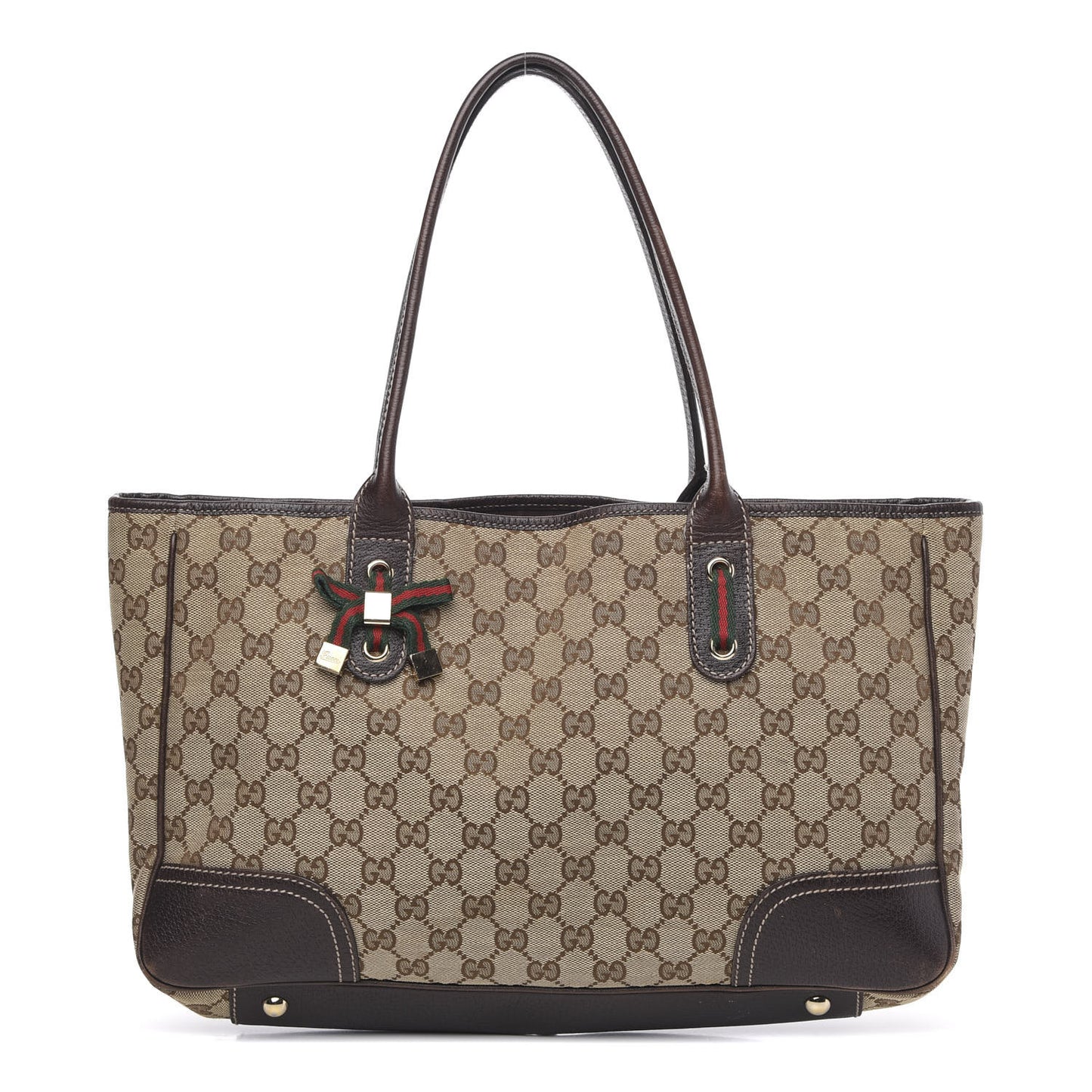 Monogram Medium Princy Tote Dark Brown