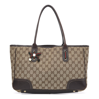 Gucci Monogram Medium Princy Tote Dark Brown 1 of 18