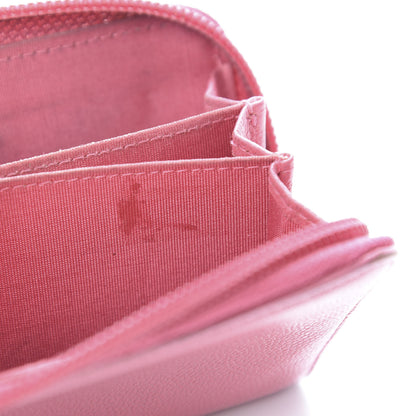 Chanel Caviar Button Zip Coin Purse Pink 7 of 16