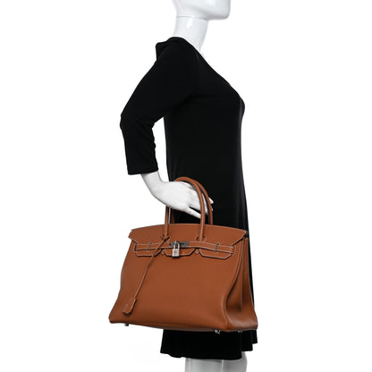 Hermes Togo Birkin 35 Gold 2 of 12