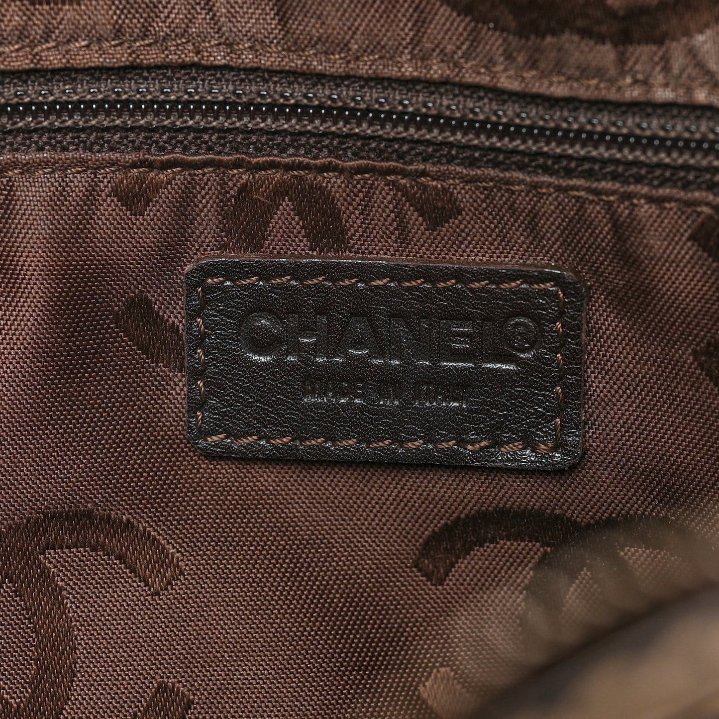 Calfskin Contrast Stitch Surpique Bowler Dark Brown
