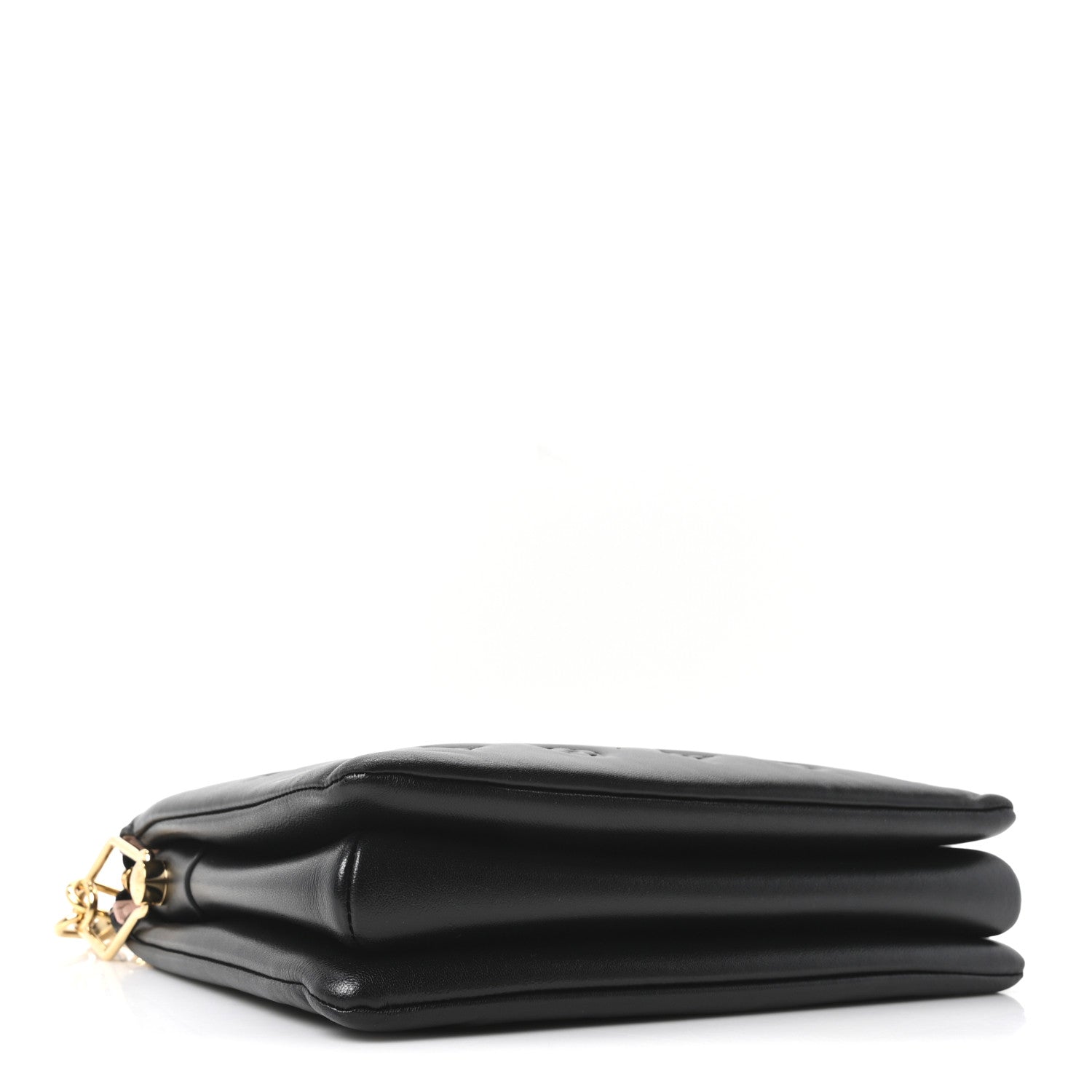 Louis Vuitton Lambskin Embossed Monogram Coussin PM Black 4 of 9