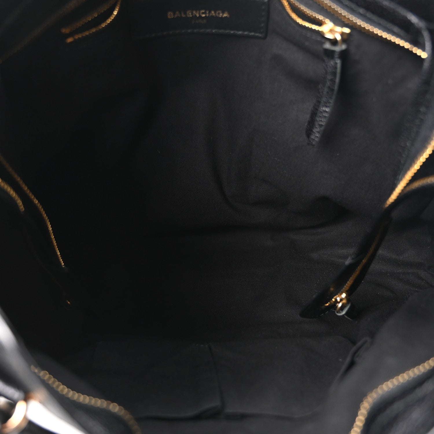 Balenciaga Chevre Gold Metallic Edge Hardware City Black 6 of 11