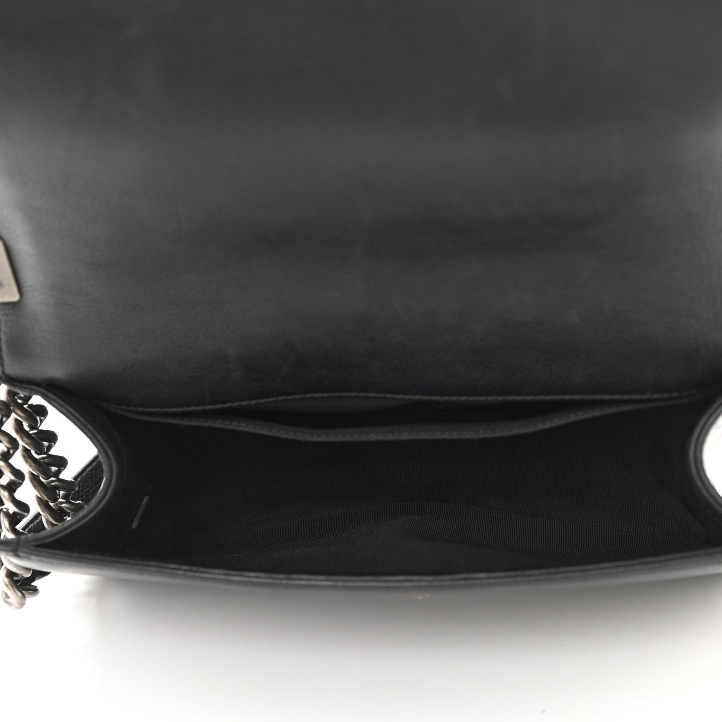 Calfskin Quilted Medium Boy Flap Black