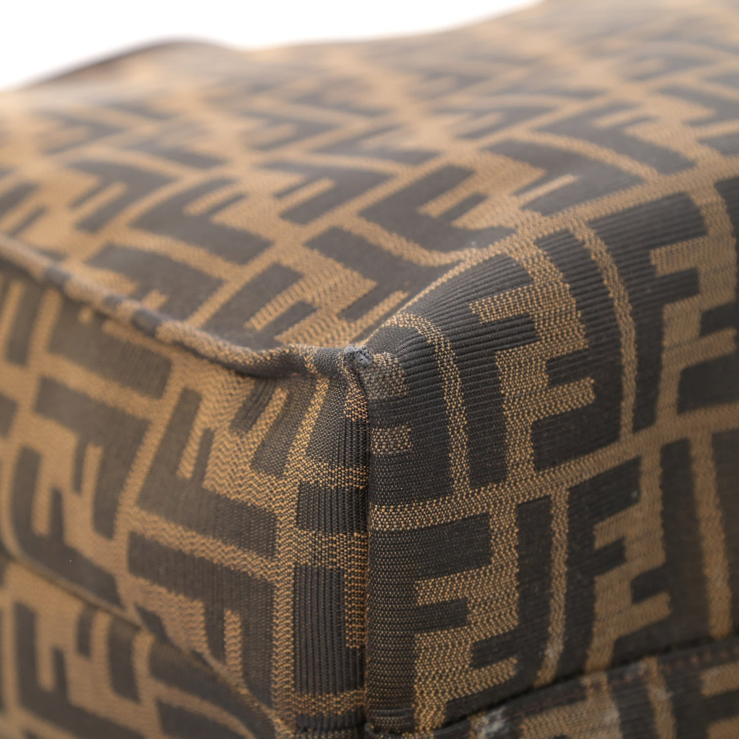 Fendi Zucca Vitello Artic Special Shopping Tote Tobacco Castagna 12 of 16