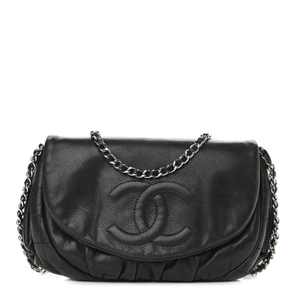 Chanel Caviar Half Moon Wallet On Chain WOC Black 1 of 13
