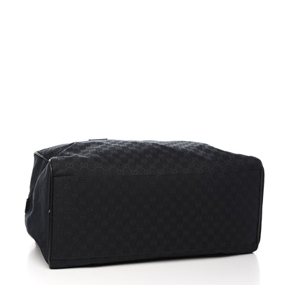 Gucci GG Monogram Web Large Collapsible Carry On Duffle Bag Black 3 of 9