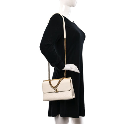 Chanel Lambskin Stitched Coco Luxe Small Flap Beige 2 of 17