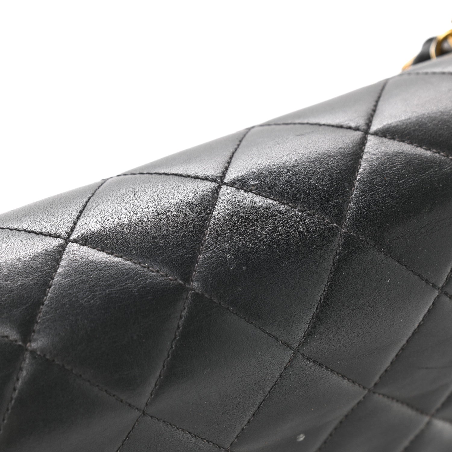 Chanel Lambskin Quilted XL Jumbo Single Flap Black 21 of 21