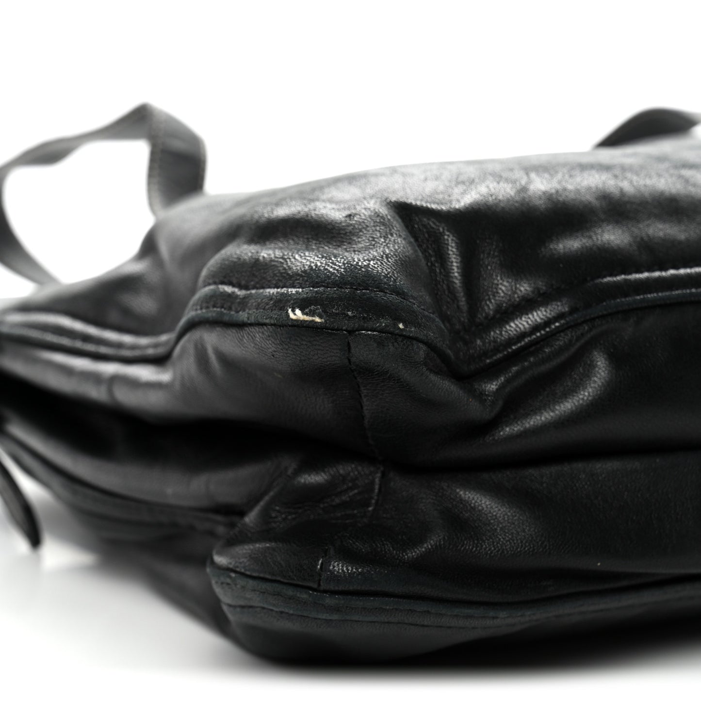Nappa Pocket Satchel Black