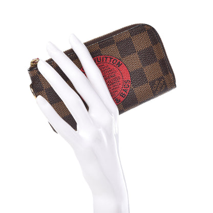 Louis Vuitton Damier Ebene Complice Trunks and Bags Key Pouch Red 2 of 10