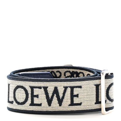 Loewe X HOWLS MOVING CASTLE Calfskin Calcifer Jacquard Anagram Strap Blue 2 of 8