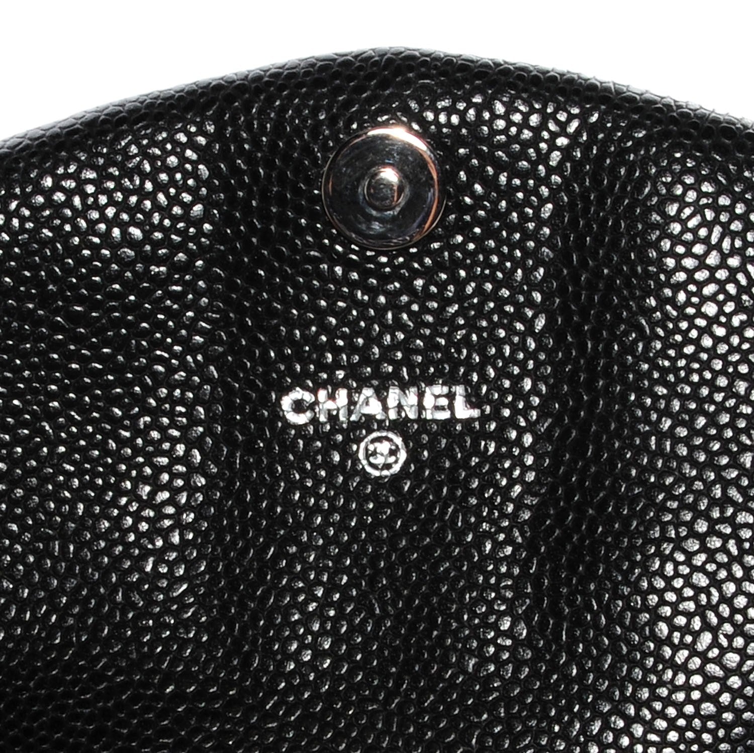 Chanel Caviar Half Moon Wallet On Chain WOC Black 6 of 8