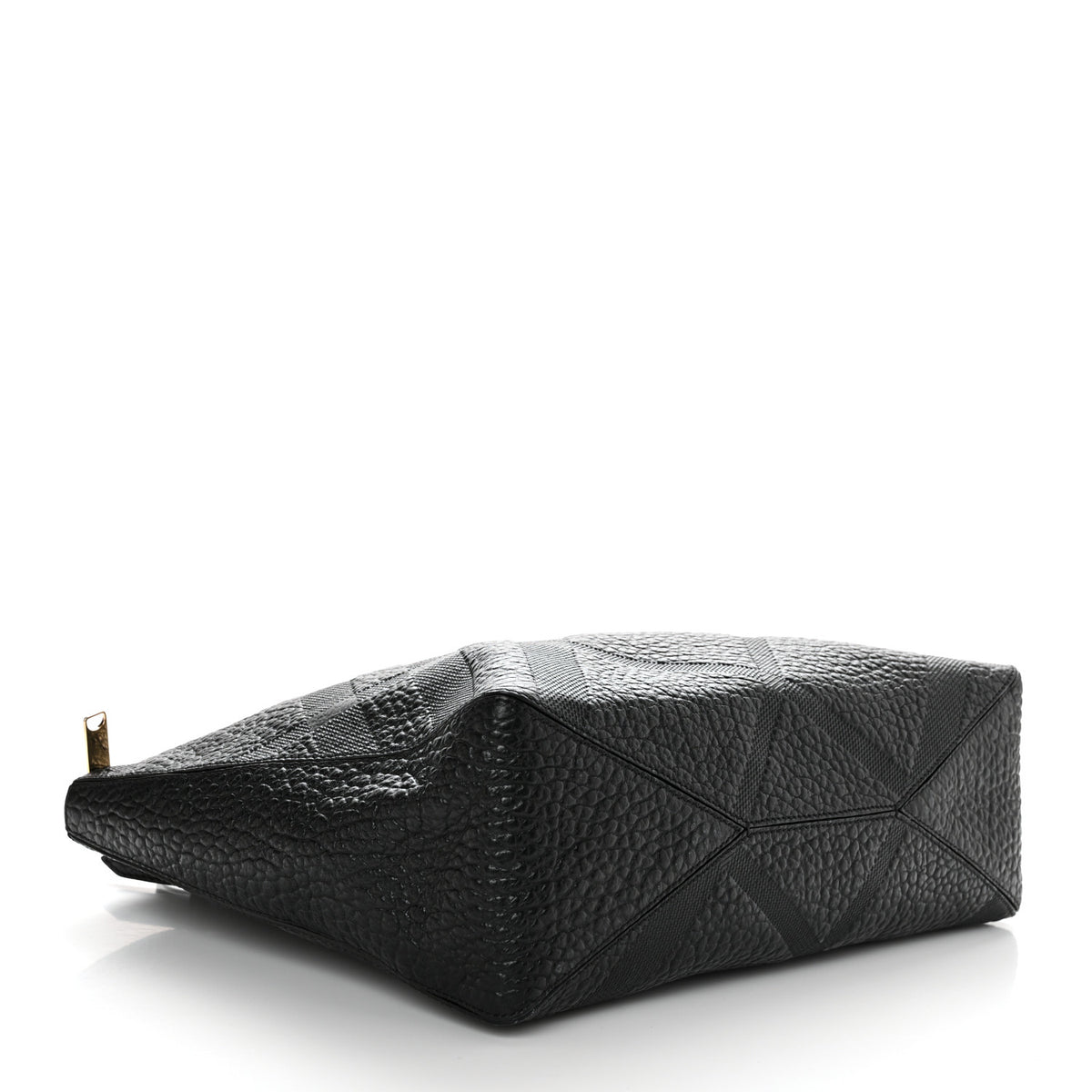 Heritage Grain Check Embossed Medium Dewsbury Tote Black