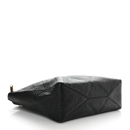Burberry Heritage Grain Check Embossed Medium Dewsbury Tote Black 4 of 12
