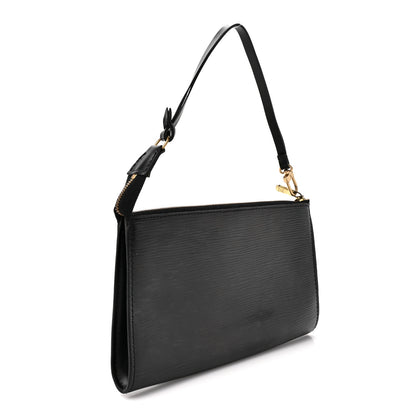 Louis Vuitton Epi Pochette Accessories 24 Black 3 of 9
