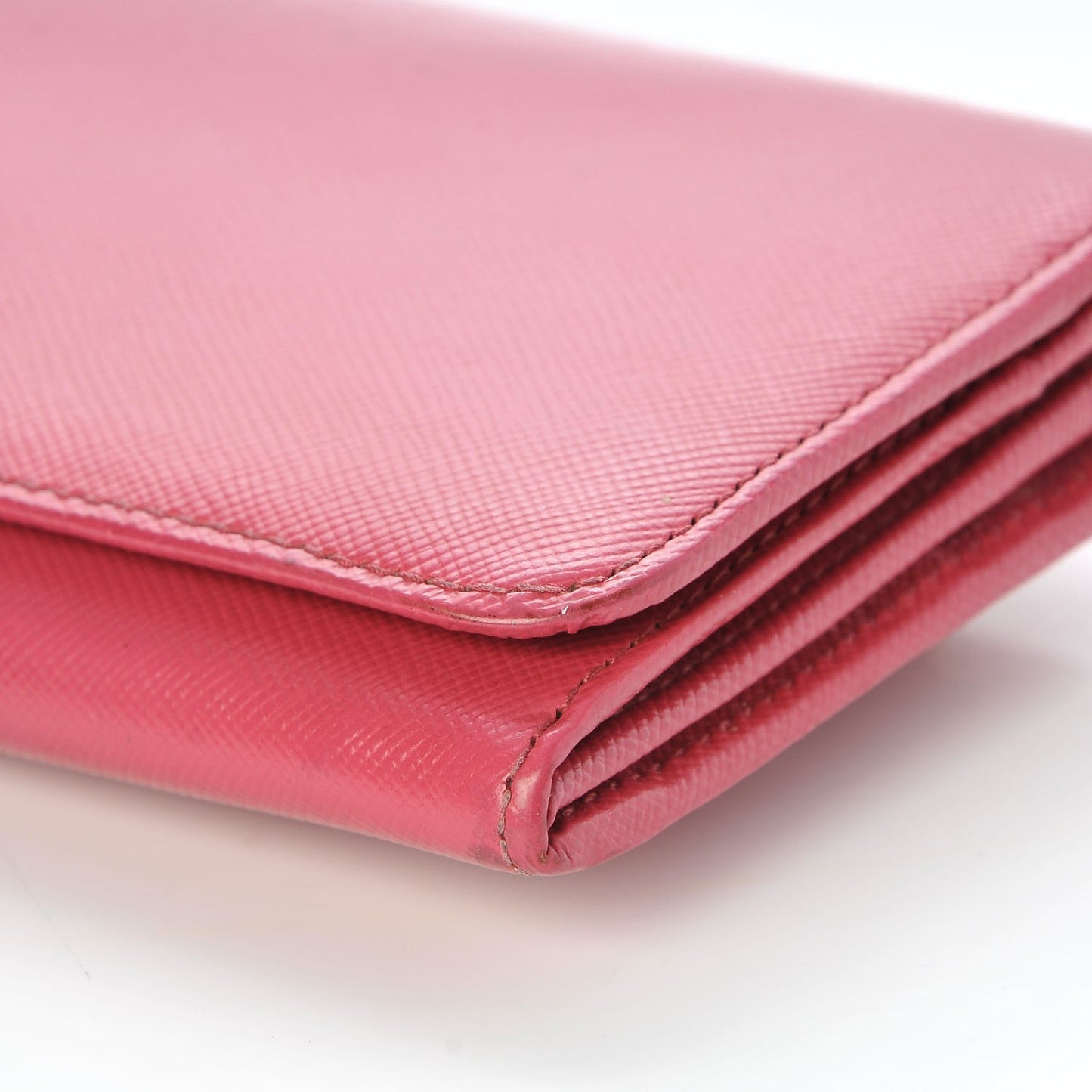 Saffiano Metal Continental Flap Wallet Peonia