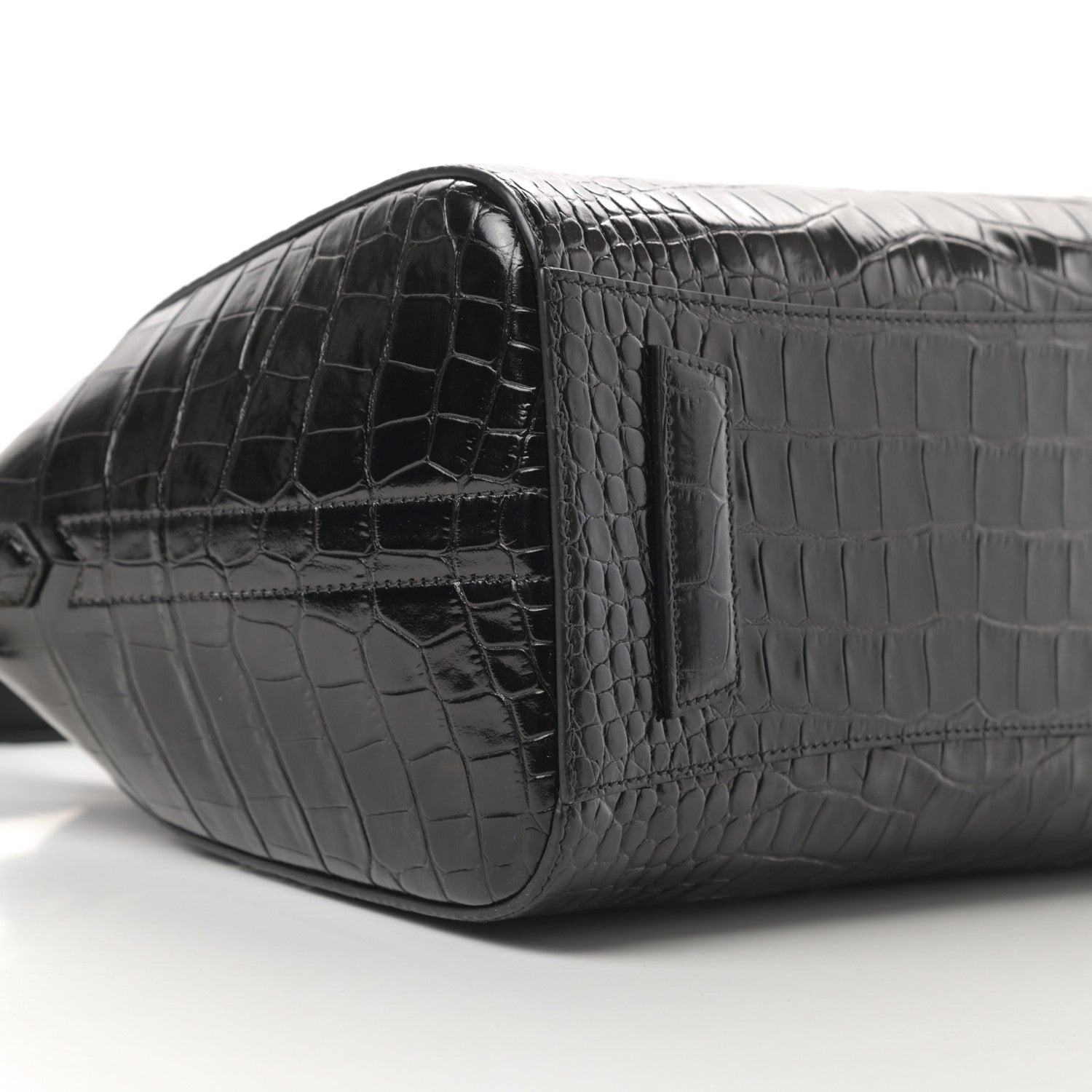Givenchy Calfskin Crocodile Embossed Small Antigona Black 9 of 10