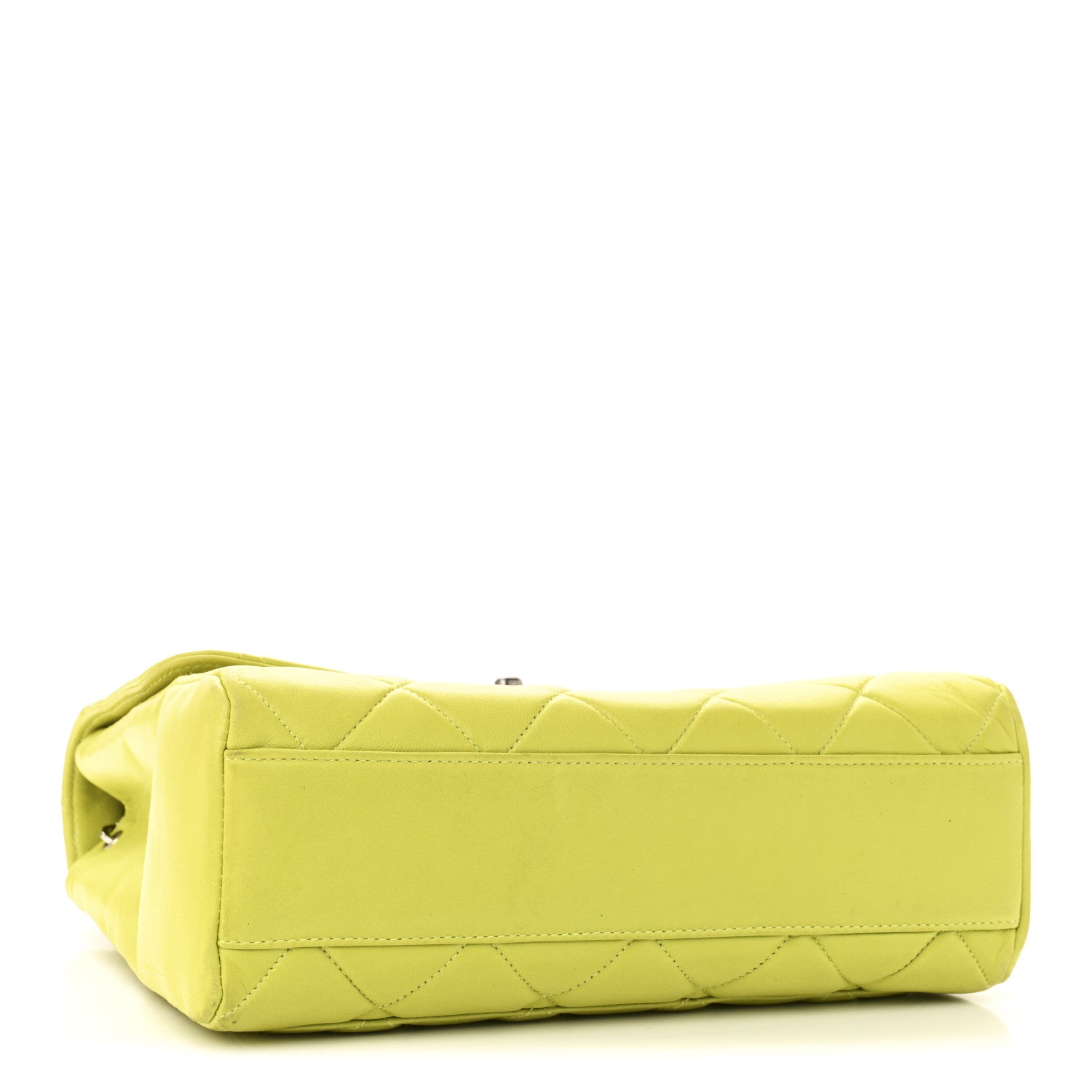Chanel Lambskin Quilted CC Single Flap Green 4 of 14