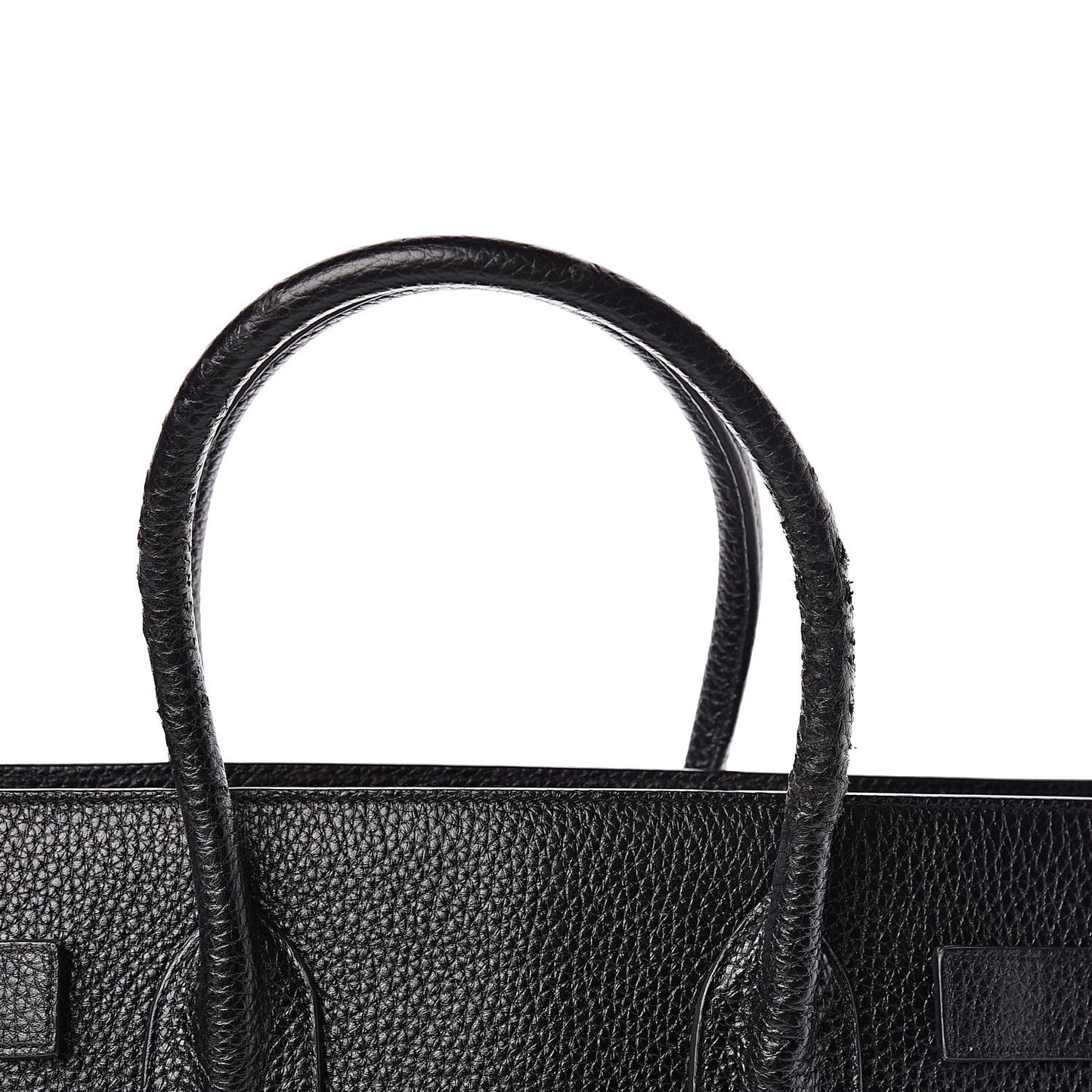 Grained Calfskin Large Sac De Jour Carryall Black