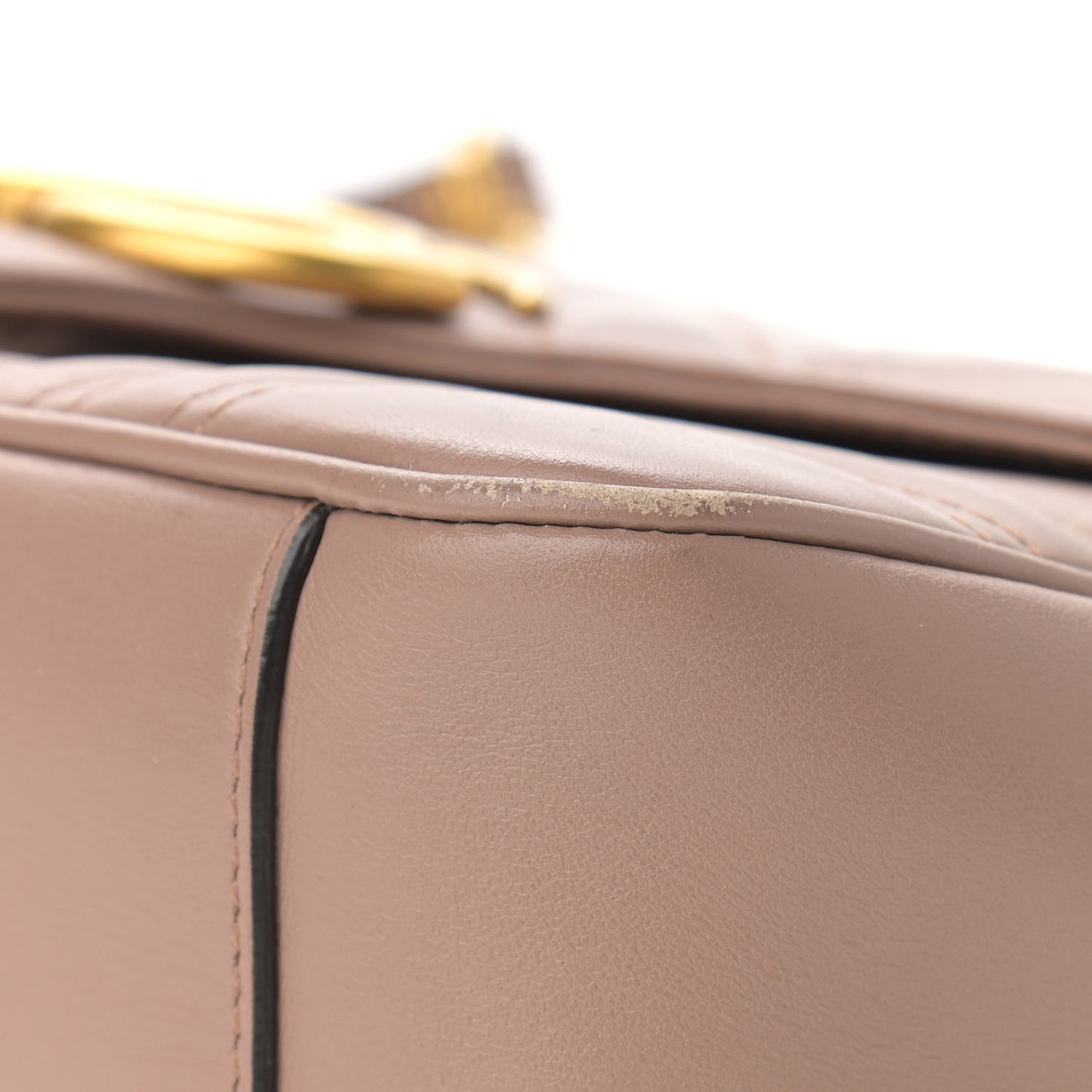 Calfskin Matelasse Small GG Marmont Shoulder Bag Porcelain Rose